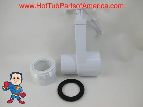 1 1/2″ Slice Gate Valve with Heater Union Kit – Spigot x Slip – Hot Tub Spa Service Valve