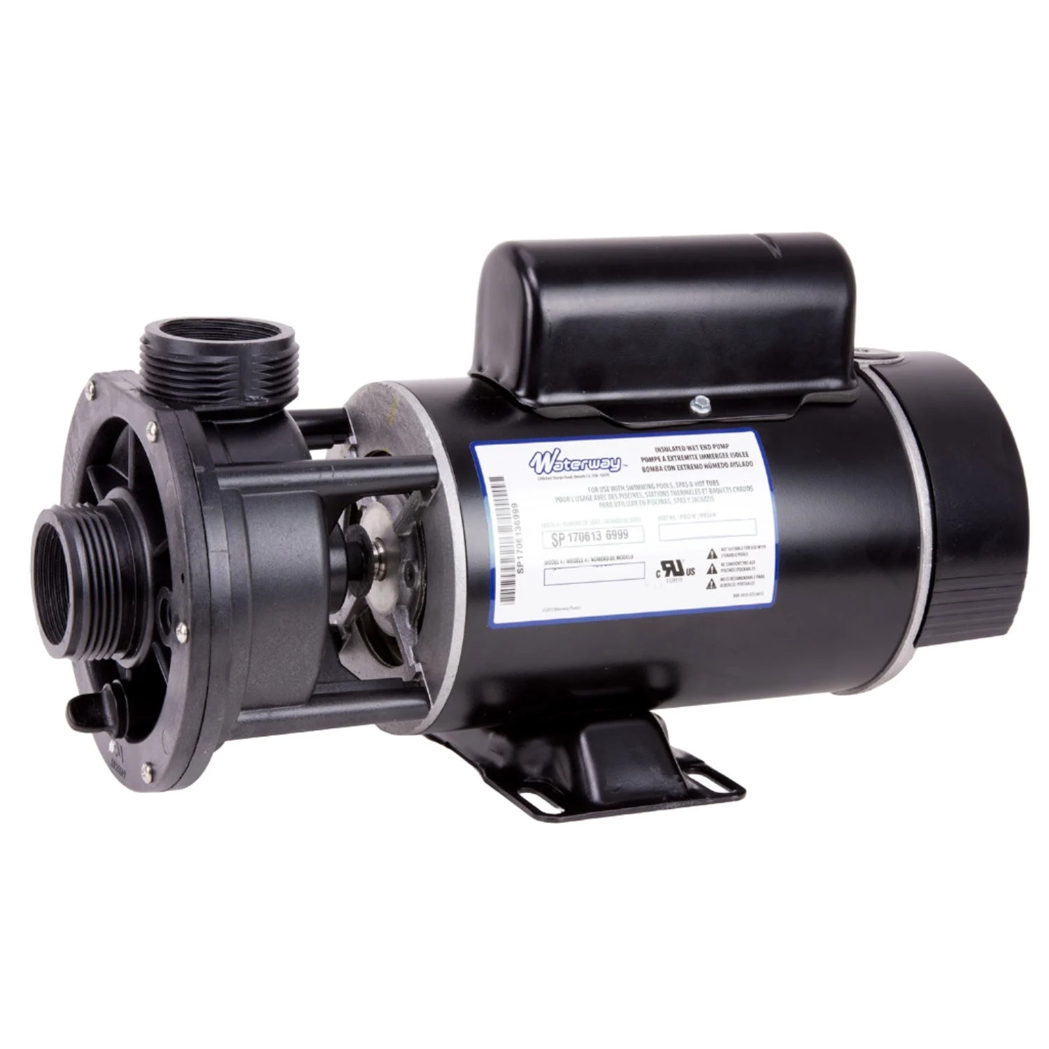 1.5 HP Waterway Center Discharge Spa Pump: 1.5″ in/out 240V