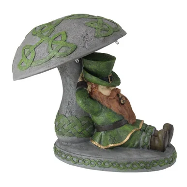 10″LED Solar Lighted Leprechaun St. Patrick’s Day Statue