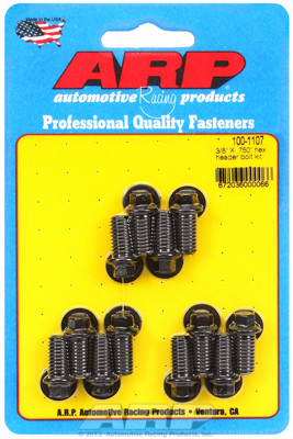 ARP 100-1107 Header Bolts - SBC - 5/16" Wrench Head - Black - Hex Head - .750" L