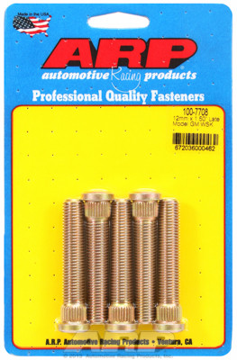 ARP 100-7708 Extended Wheel Studs GM Late Model M12x1.50 2.500" UHL .509 Knurl