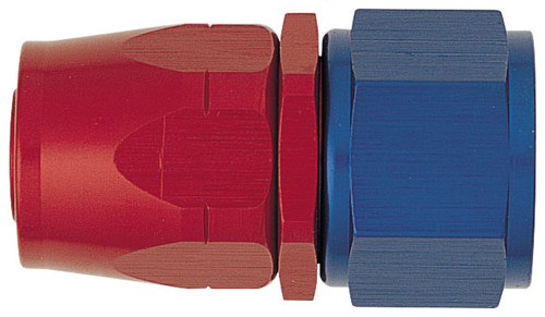 XRP 100006 -6AN Female Hose End - For -6AN Braided Hose Red/Blue Anodized - Each