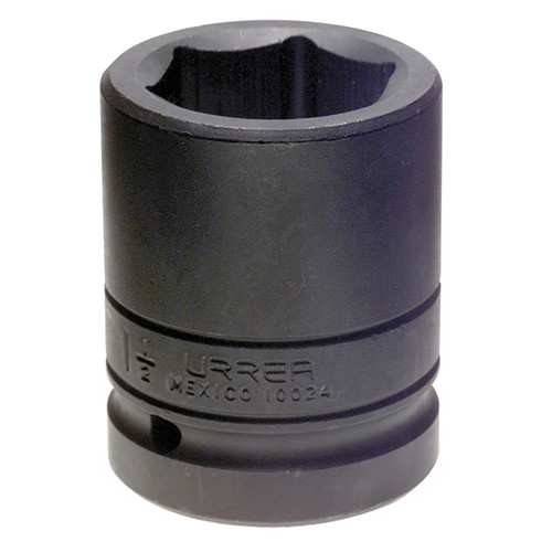 URREA Impact Socket - 1-9/16" 6-Point Socket with 1-Inch Drive & Black Oxide Coa