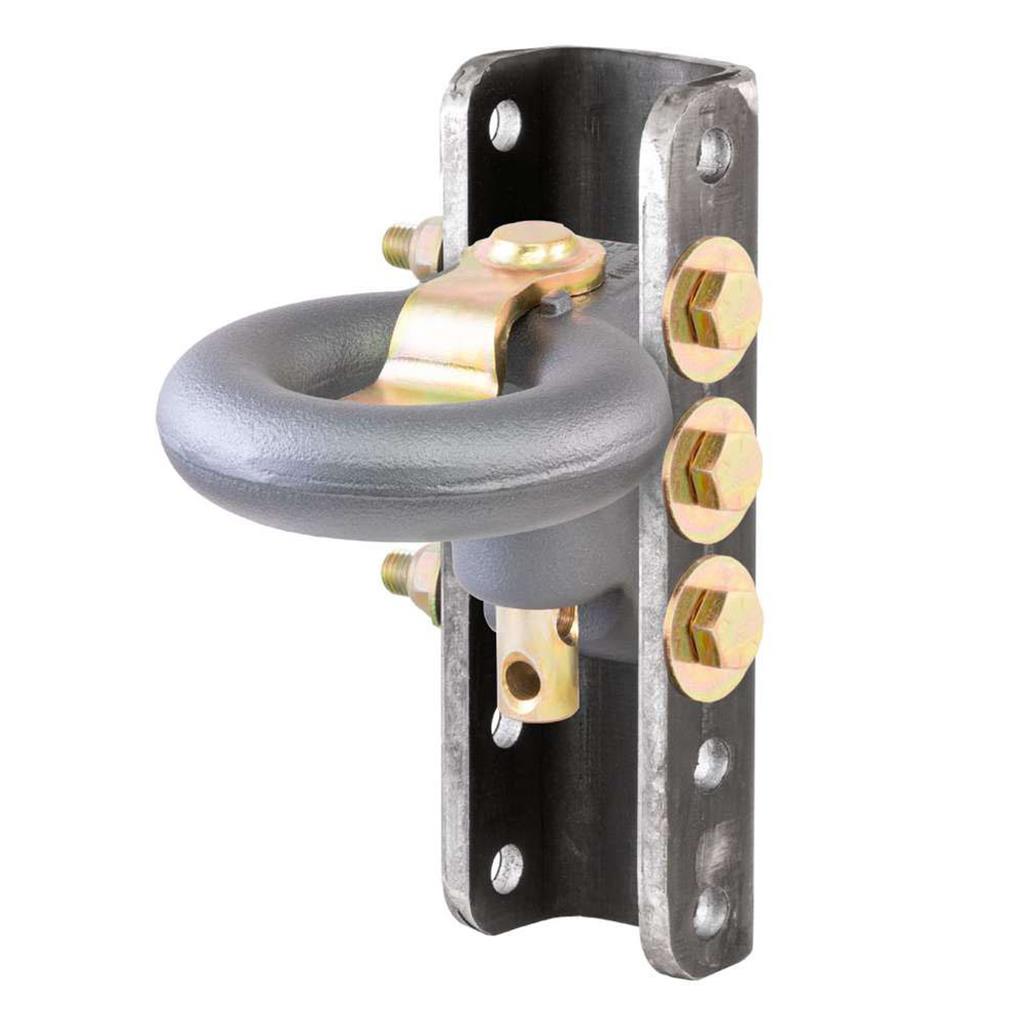Curt SecureLatch Lunette Ring & Channel (40,000 lbs, 3" ID, 11-3/4" Channel Height) - 48641