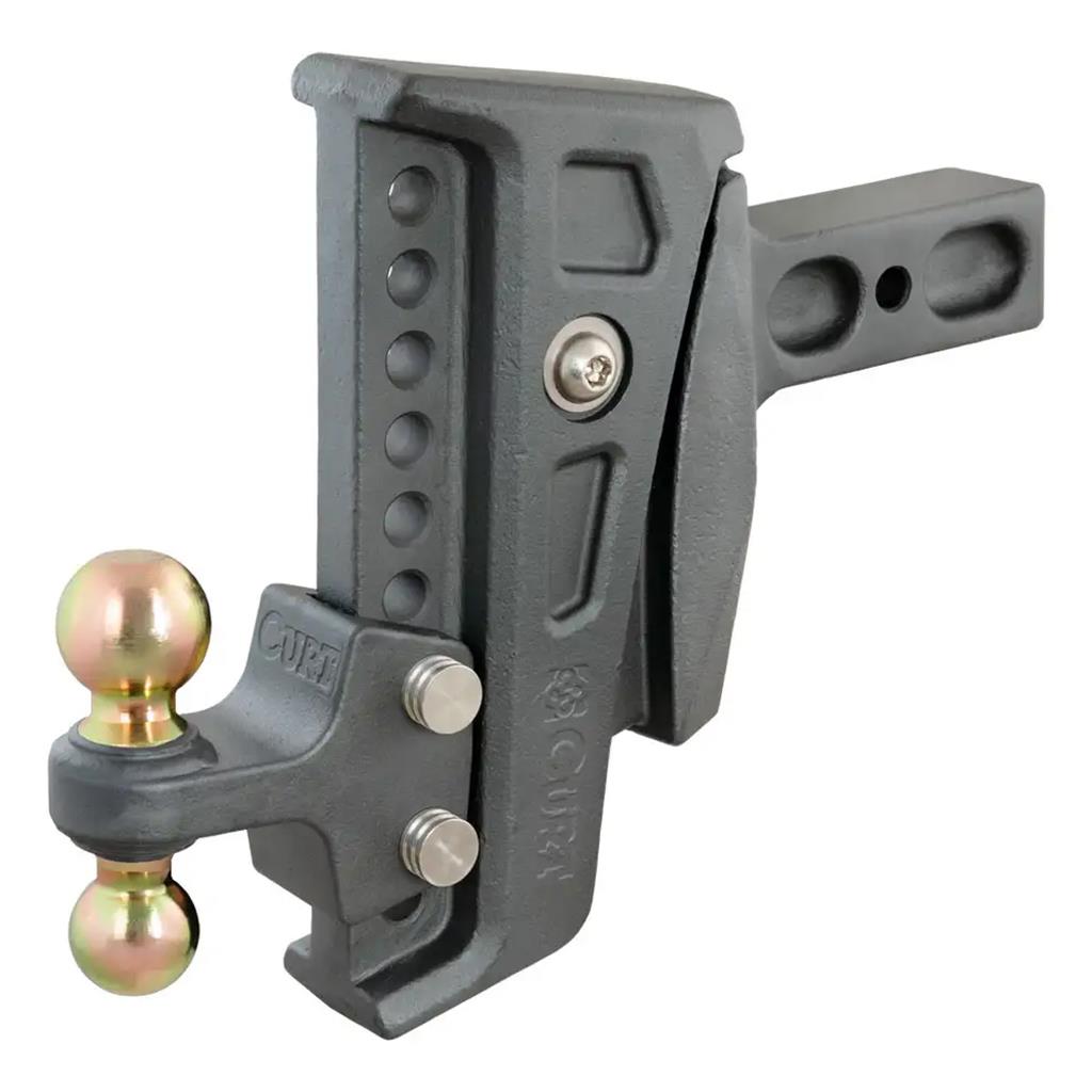 Curt Rebellion XD Adjustable Cushion Hitch (2-1/2" Shank, 2", 2-5/16" Balls, 20K) - 45955