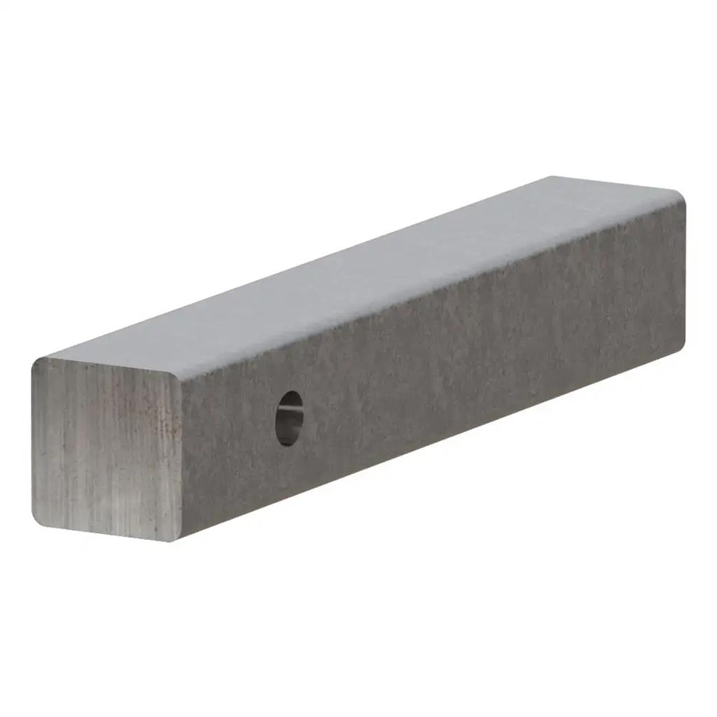 Curt 2 Inch x 12 Inch Raw Steel Hitch Bar - 49530