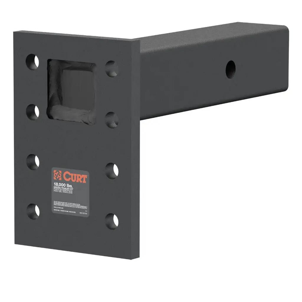 Curt Adjustable Pintle Mount (2-1/2" Shank, 18,000 lbs., 7" High, 8" Long) - 48329