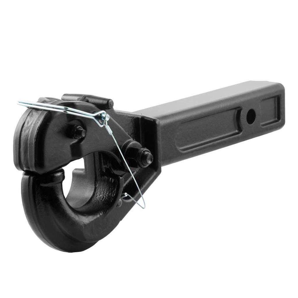 Curt Receiver-Mount Pintle Hook (2" Shank, 10,000 lbs., 2-1/2" Lunette Rings) - 48005