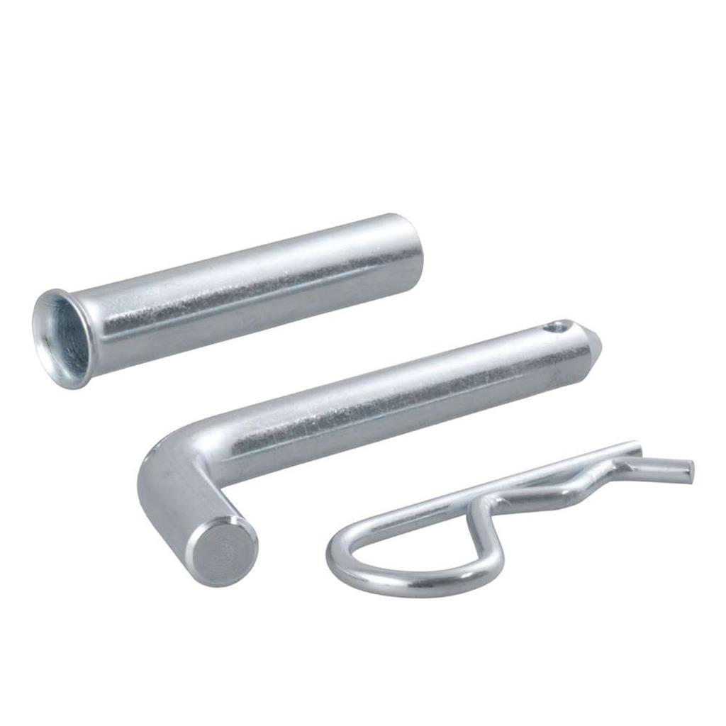 Curt 1/2" Hitch Pin with 5/8" Adapter (1-1/4" or 2" Receiver, Zinc, Packaged) - 21502