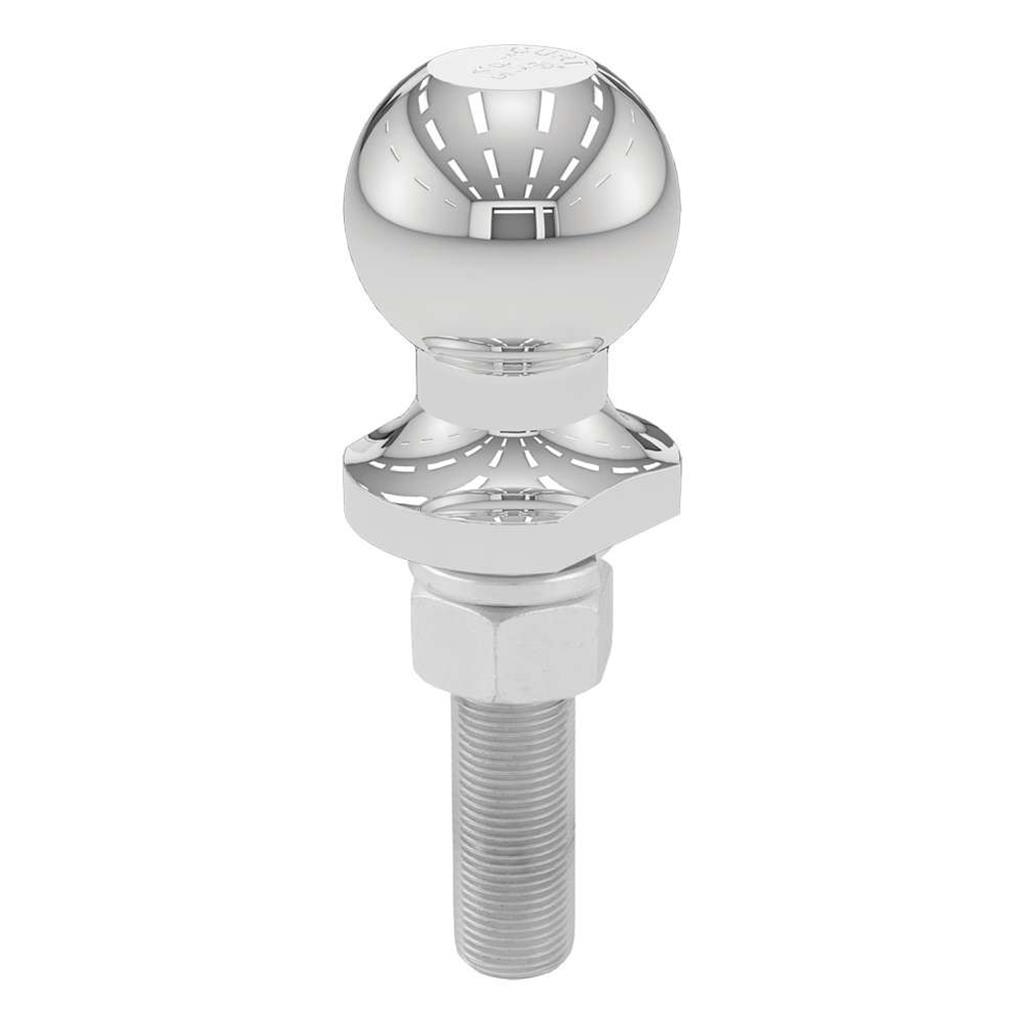 Curt 1-7/8" Trailer Ball (3/4" x 3" Shank, 2,000 lbs., Chrome) - 40016