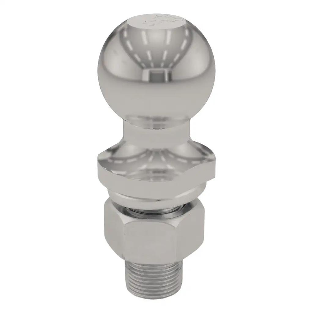 Curt 1-7/8" Trailer Ball (1" x 2-1/8" Shank, 3,500 lbs., Stainless) - 40051