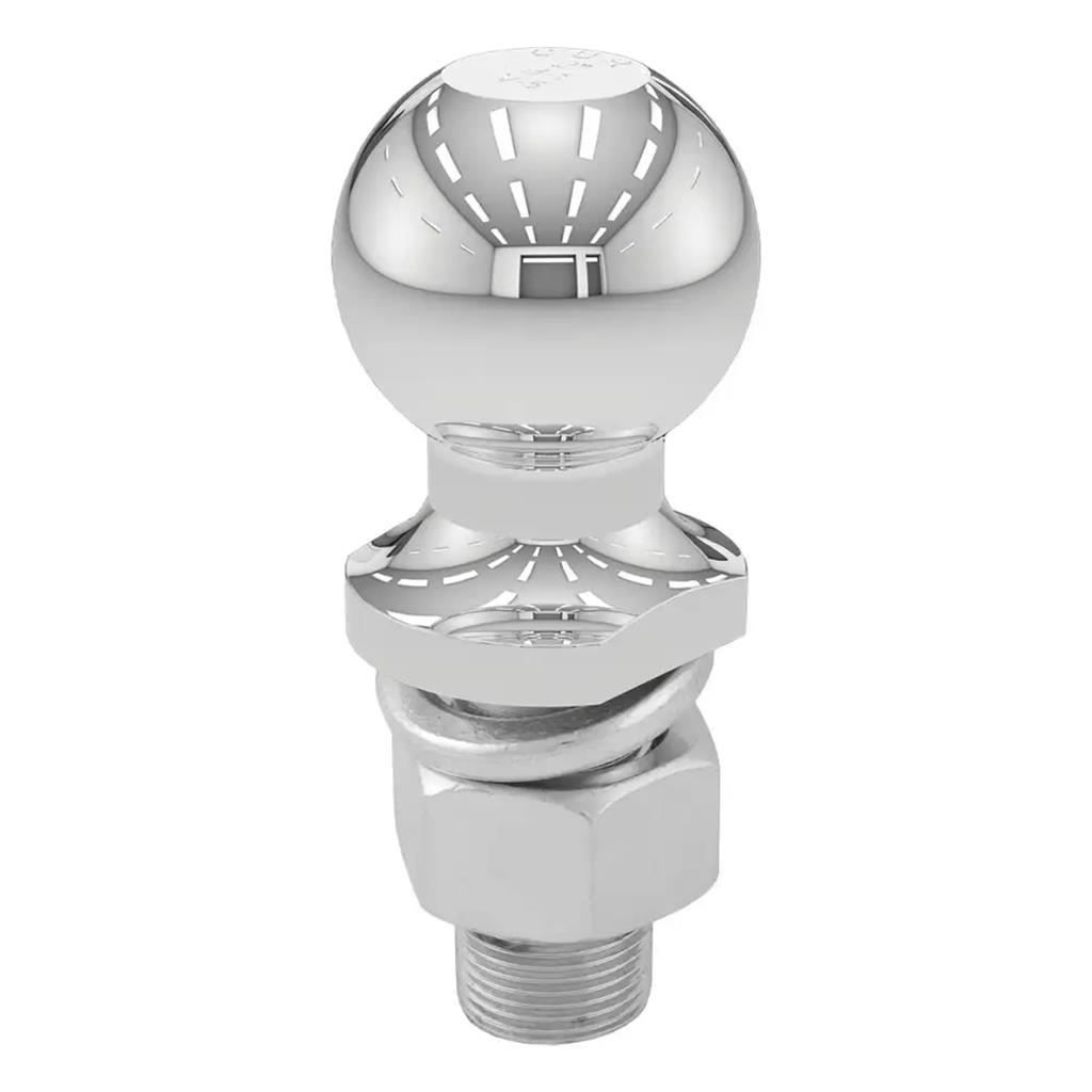 Curt 2" Trailer Ball (1" x 2-1/8" Shank, 6,000 lbs., Chrome) - 40004