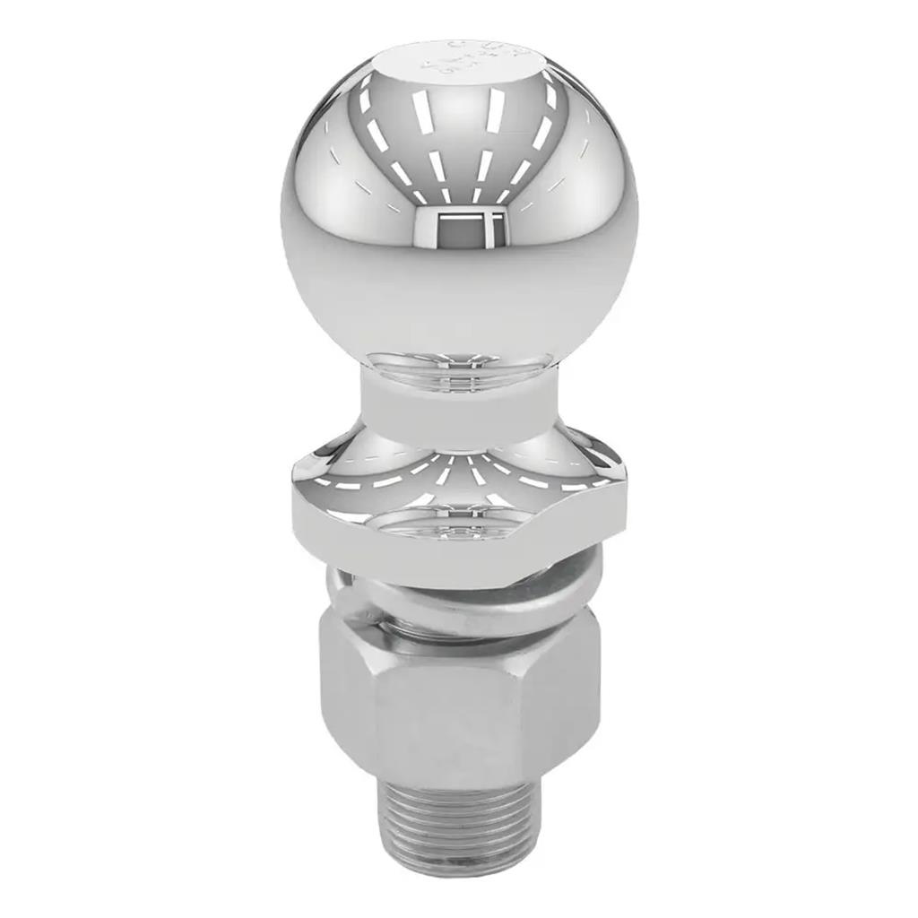 Curt 2" Trailer Ball (1" x 2-1/8" Shank, 7,500 lbs., Chrome) - 40037