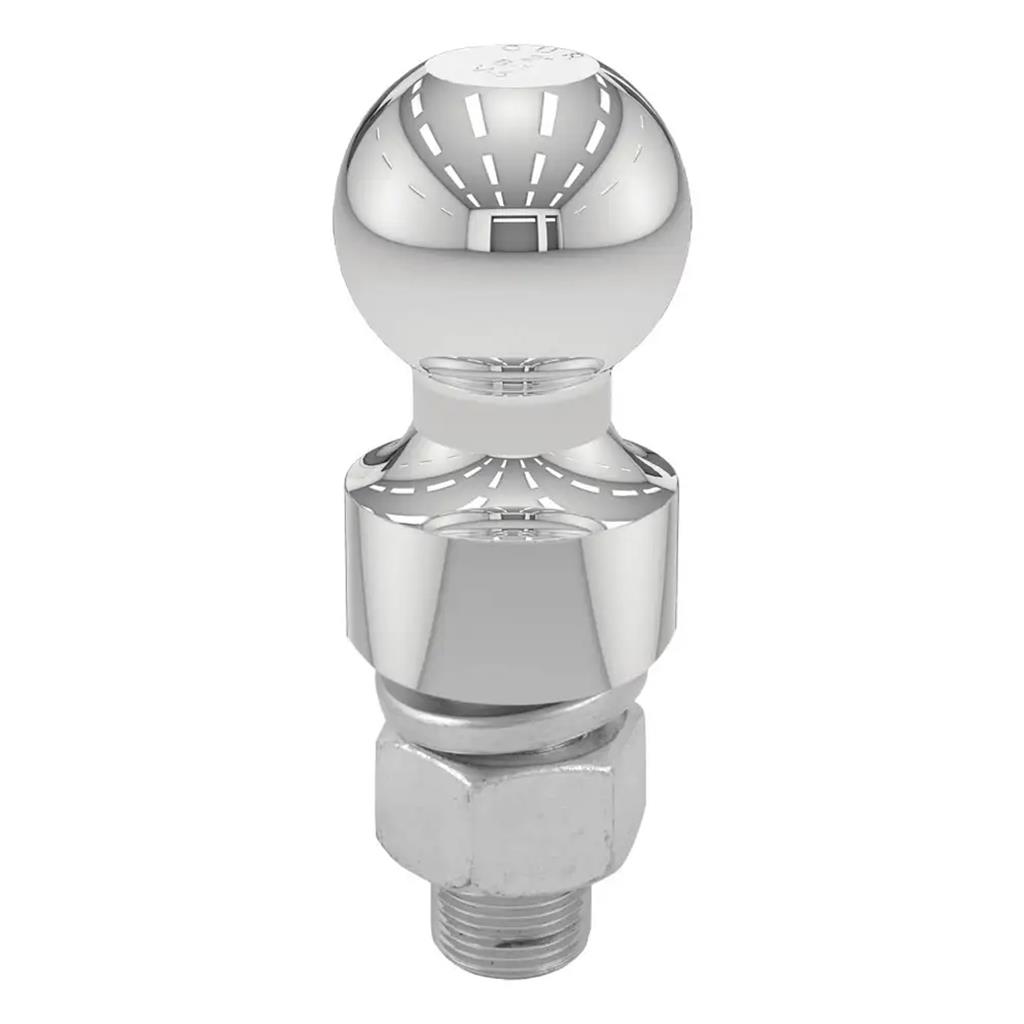 Curt 2" Trailer Ball (1" x 2-1/8" Shank, 1" Rise, 6,000 lbs., Chrome) - 40033