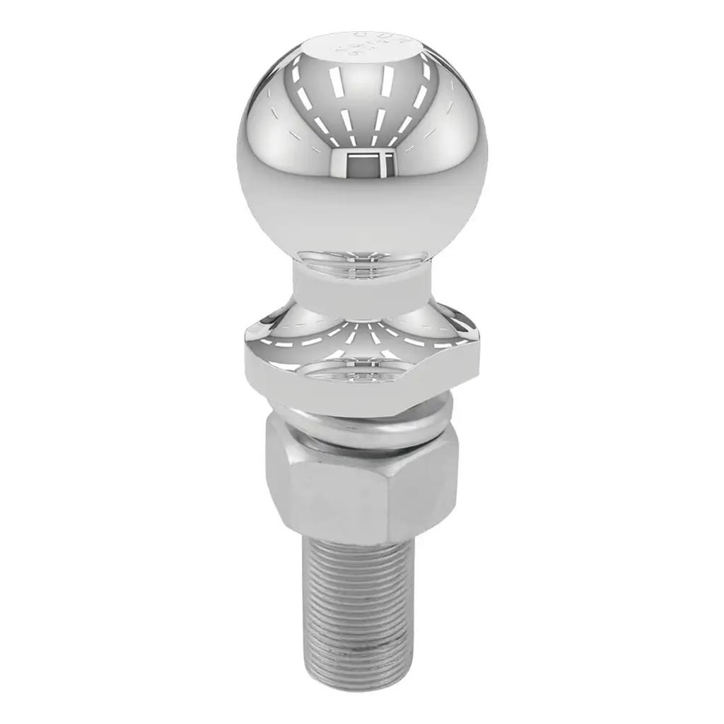 Curt 2" Trailer Ball (1" x 3" Shank, 6,000 lbs., Chrome) - 40020