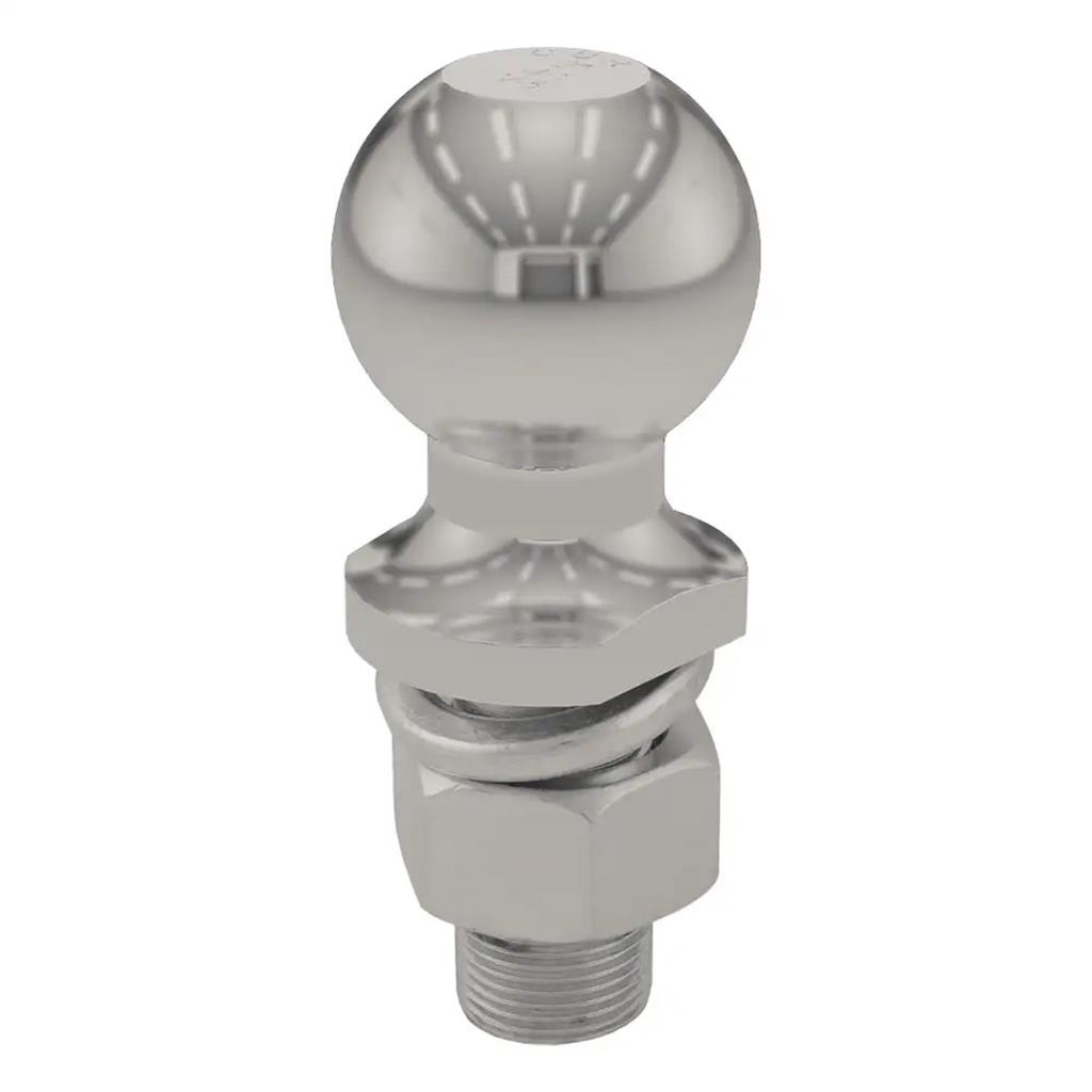 Curt 2" Trailer Ball (1" x 2-1/8" Shank, 6,000 lbs., Stainless) - 40053