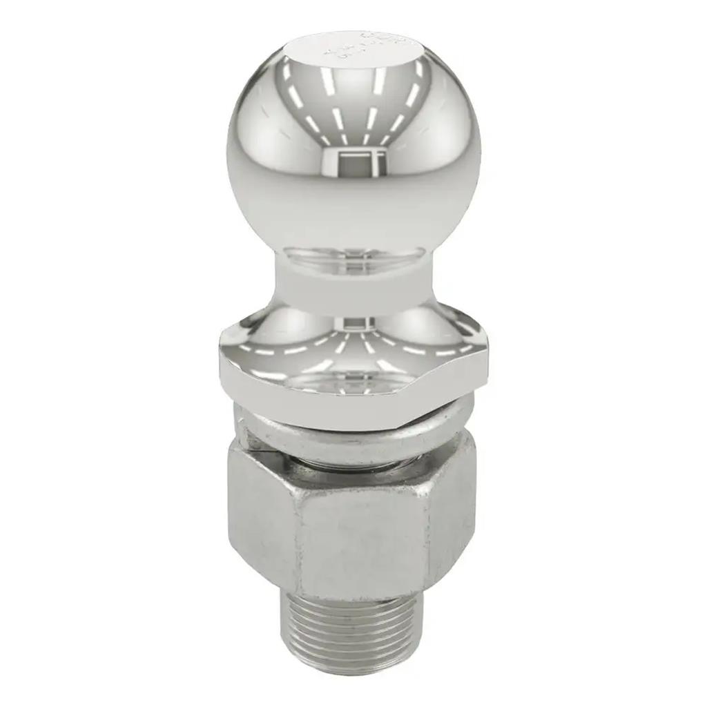 Curt 2" Trailer Ball (1-1/4" x 2-5/8" Shank, 10,000 lbs., Stainless) - 40056