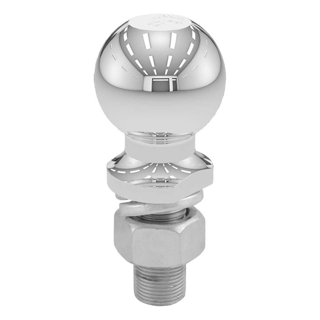 Curt 2-5/16" Trailer Ball (1" x 2-1/4" Shank, 10,000 lbs., Chrome) - 40007