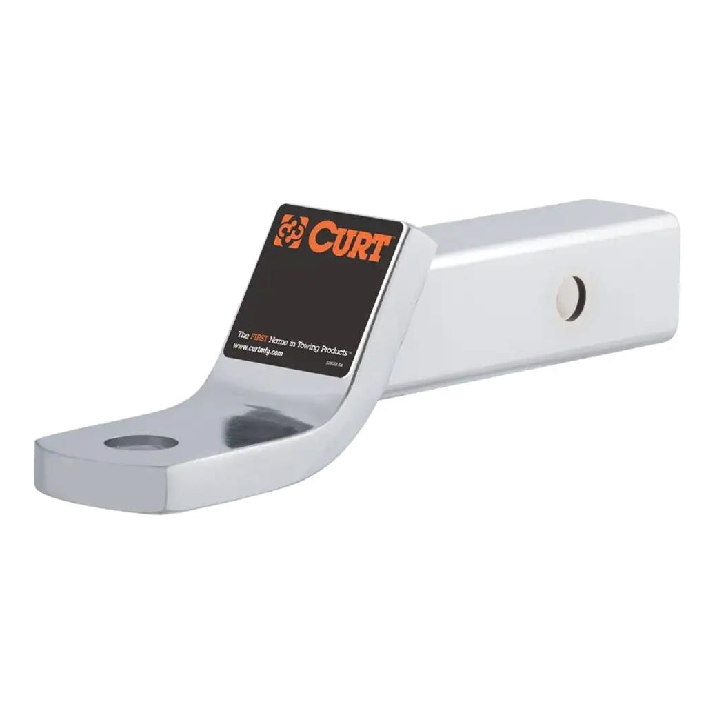Curt Class 3 Ball Mount (2" Shank, 7,500 lbs., 2" Drop, 7-1/2" Long, Chrome) - 45290