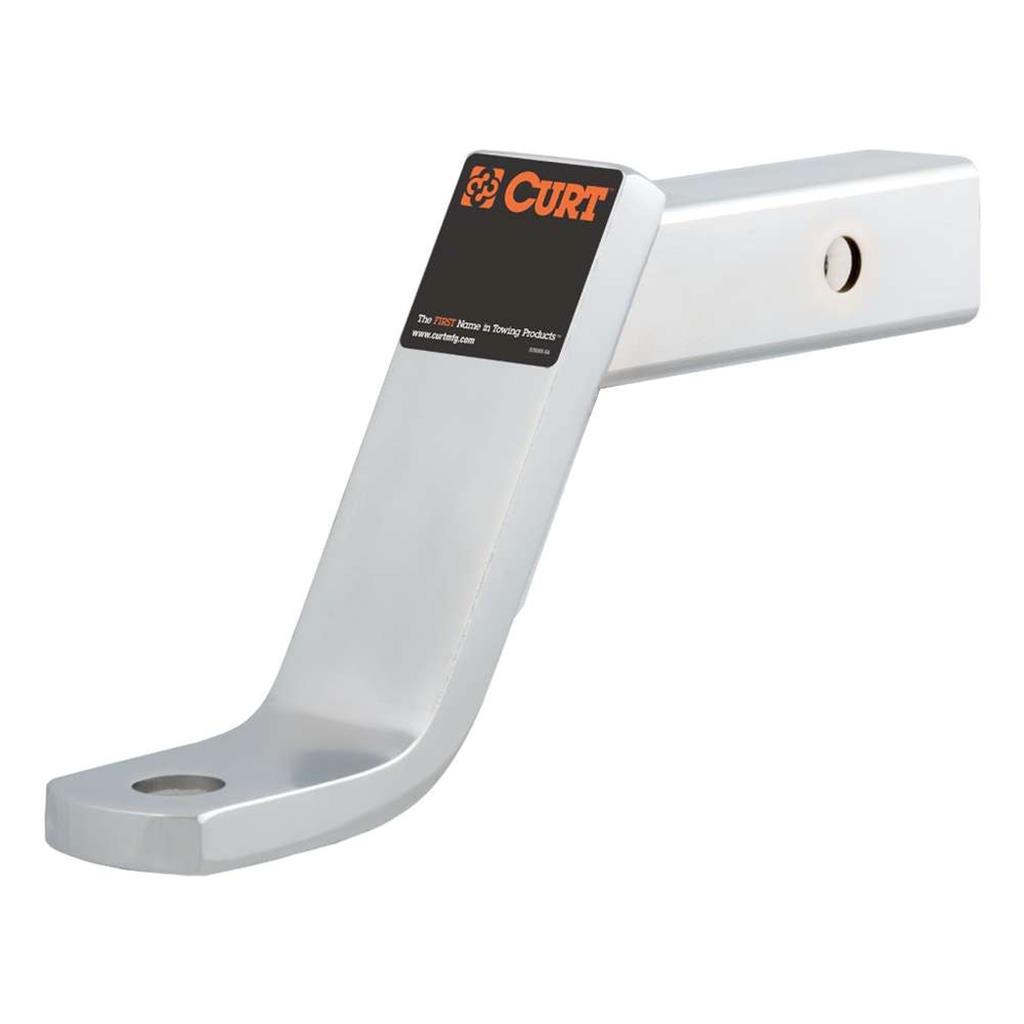 Curt Class 3 Ball Mount (2" Shank, 7,500 lbs., 6" Drop, 9-1/4" Long, Chrome) - 45297