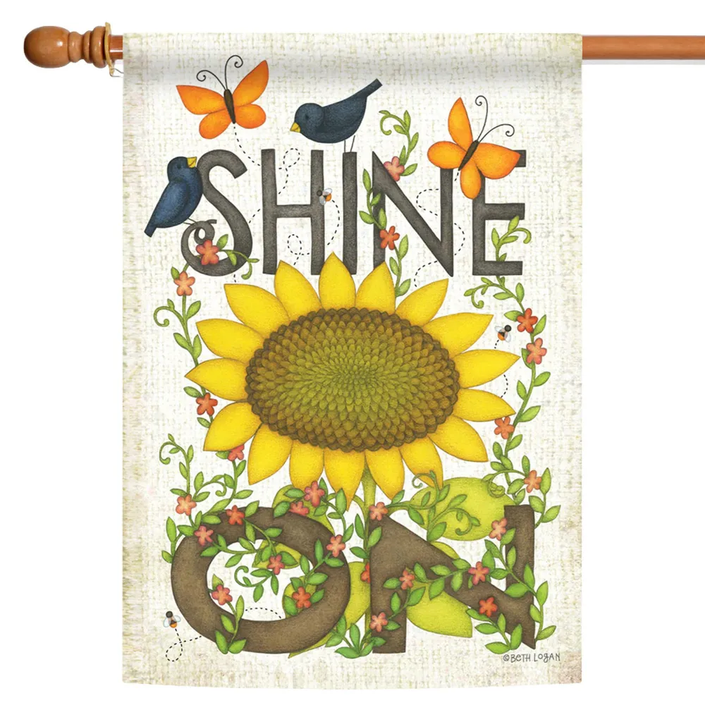 Sunflower Shine On Outdoor House Flag 40″ x 28″