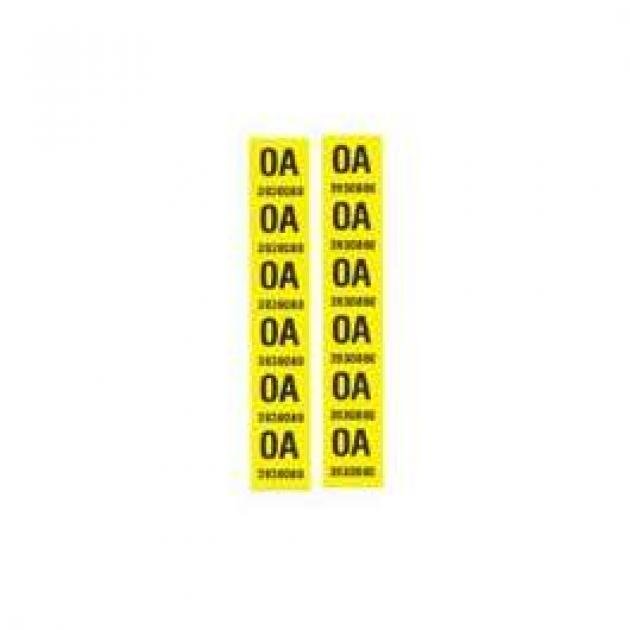 Camaro Leaf Spring Tape Decals, Code OA, Z28, 1968