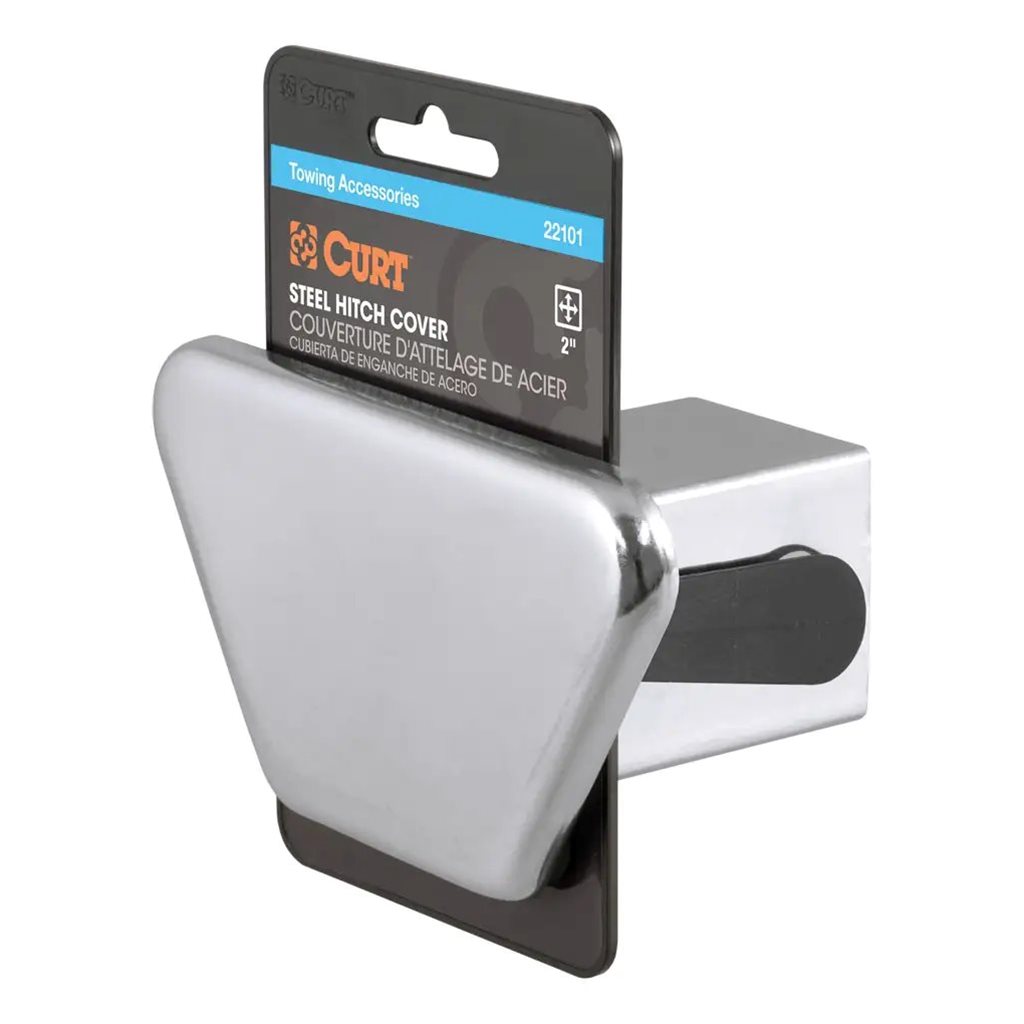 Curt 2" Chrome Steel Hitch Tube Cover (Packaged) - 22101