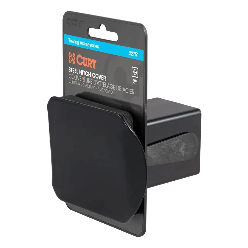 Curt 2" Black Steel Hitch Tube Cover (Packaged) - 22751