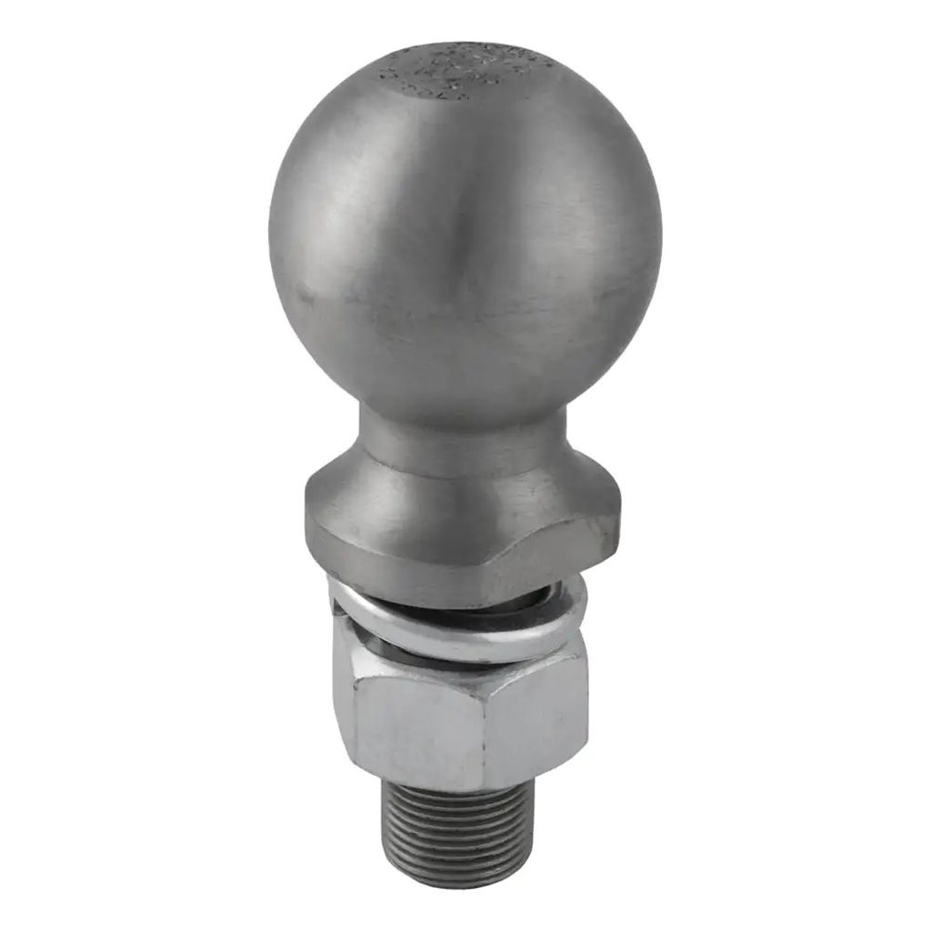 Curt 2-5/16" Trailer Ball (1" x 2-1/4" Shank, 12,000 lbs., Raw Steel) - 40042