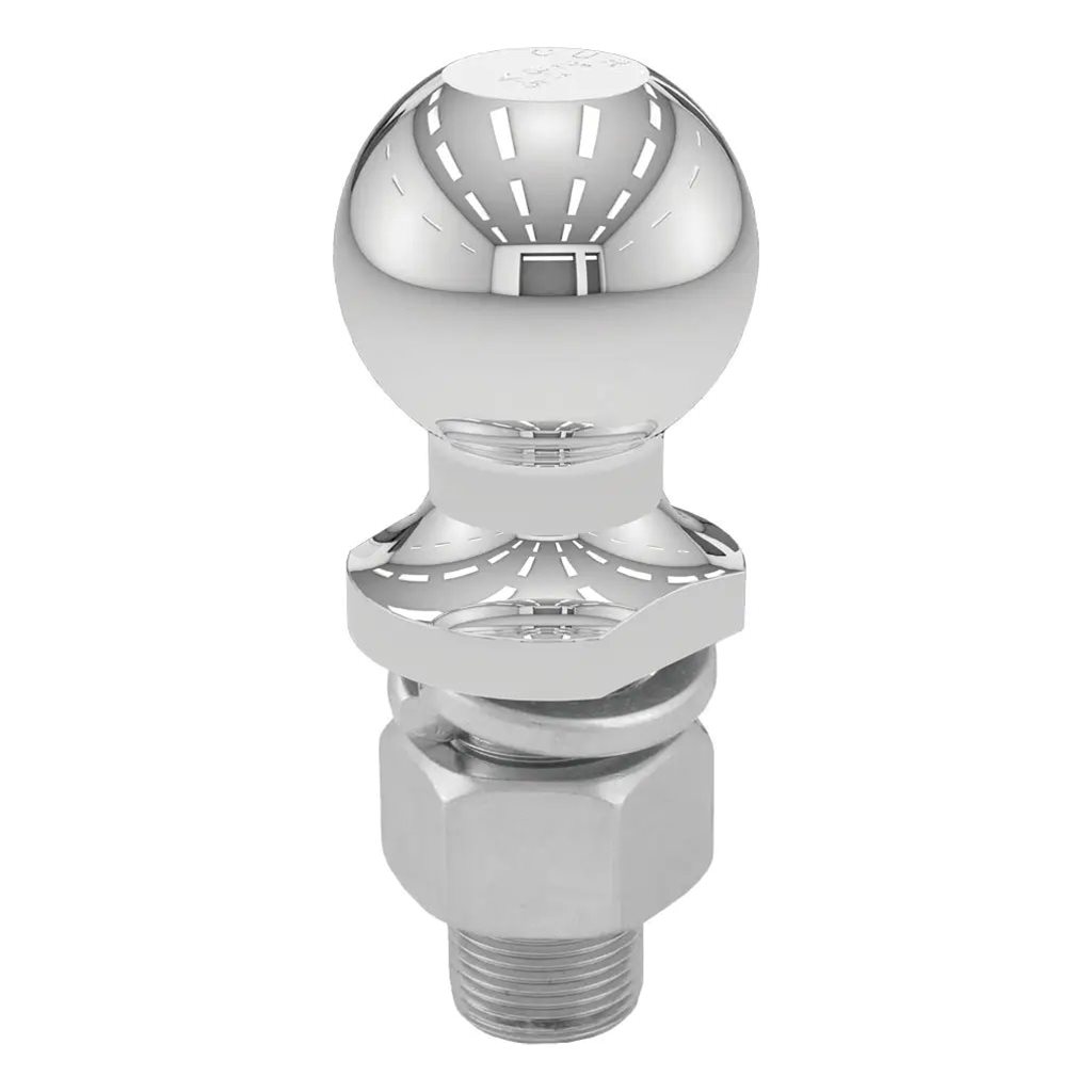 Curt 2" Trailer Ball (1" x 2-1/8" Shank, 7,500 lbs., Chrome, Packaged) - 40070