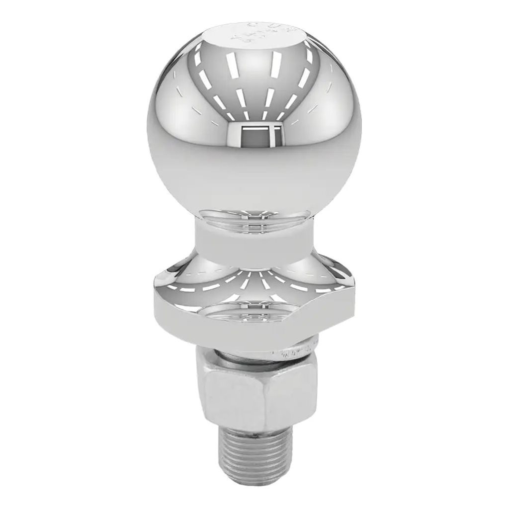 Curt 2" Trailer Ball (3/4" x 1-3/4" Shank, 3,500 lbs., Chrome, Packaged) - 40164