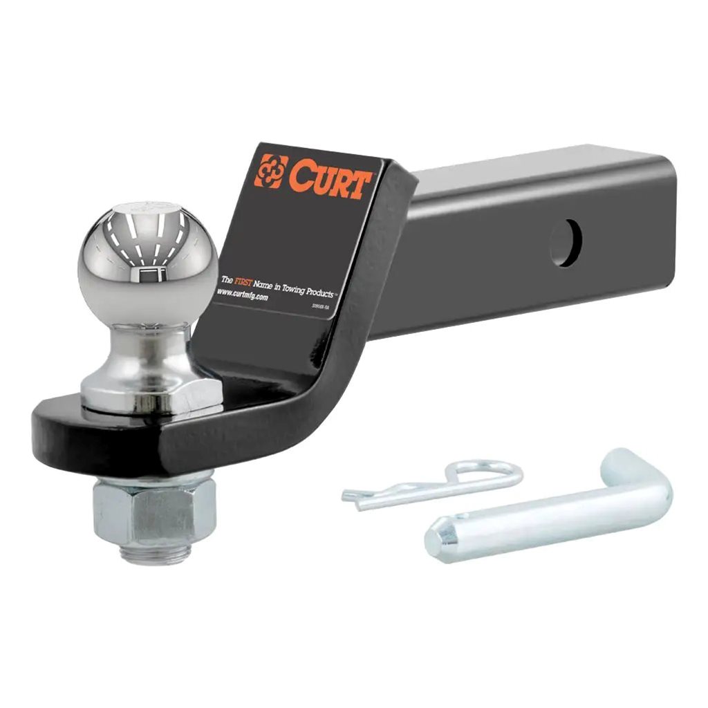 Curt Loaded Ball Mount with 1-7/8" Ball (2" Shank, 3,500 lbs., 2" Drop) - 45034