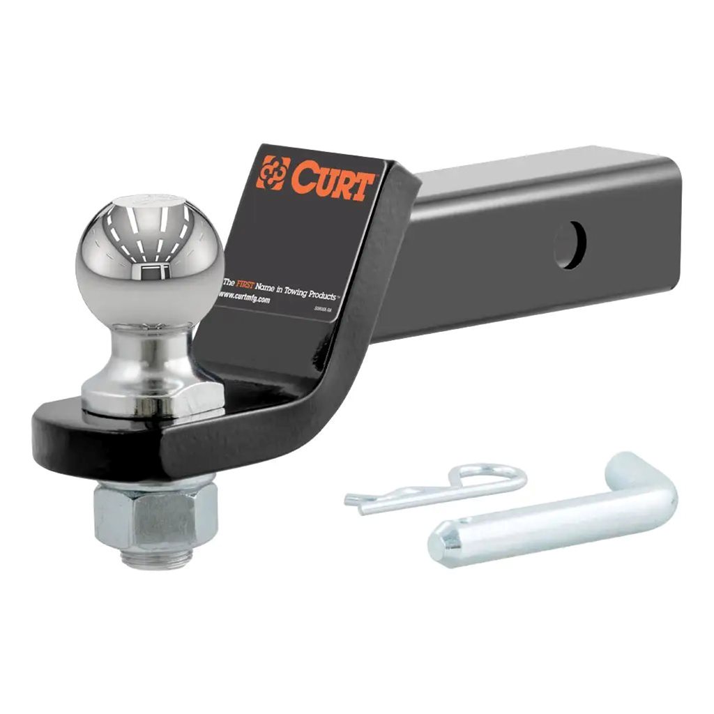 Curt Loaded Ball Mount with 2" Ball (2" Shank, 7,500 lbs., 2" Drop) - 45036