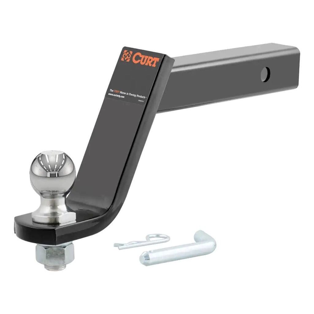 Curt Loaded Ball Mount with 2" Ball (2" Shank, 7,500 lbs., 6" Drop) - 45064