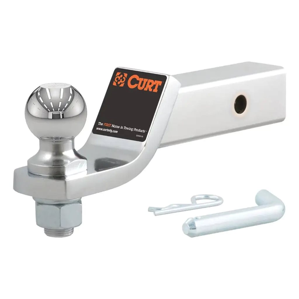 Curt Loaded Ball Mount with 2" Ball (2" Shank, 7,500 lbs., 2" Drop) - 45295
