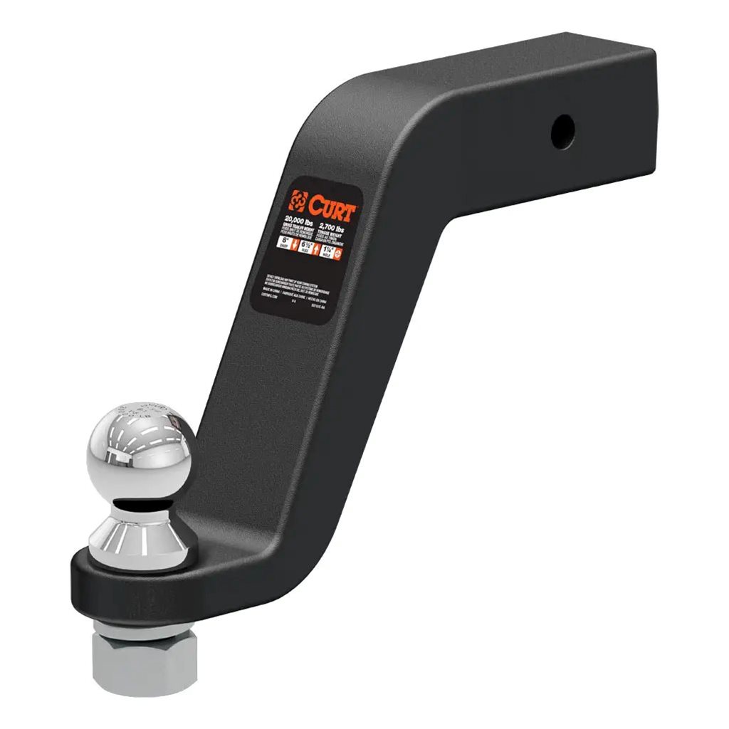 Curt Loaded Forged Ball Mount with 2-5/16" Ball (2-1/2" Shank, 20,000 lbs, 8" Drop) - 45374