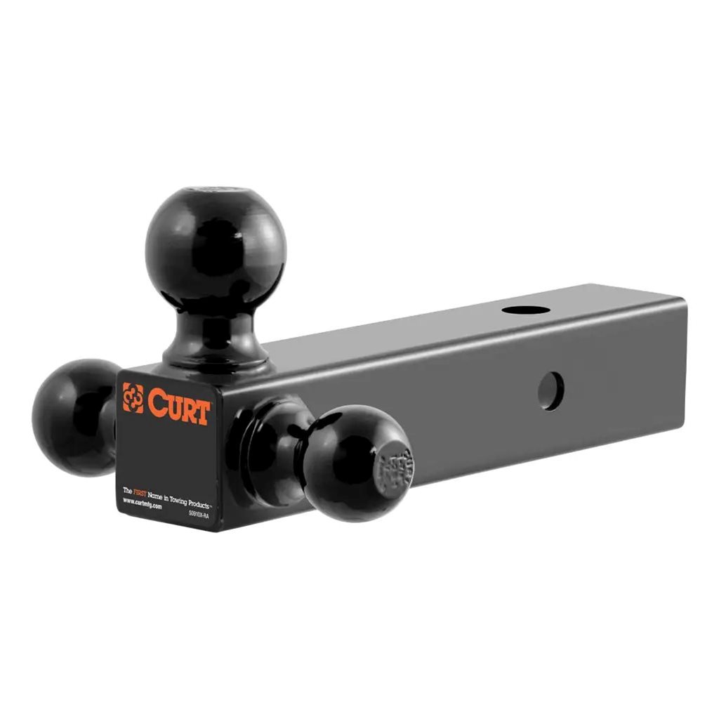 Curt Multi-Ball Mount (2-1/2" Hollow Shank, 1-7/8", 2" & 2-5/16" Black Balls) - 45651