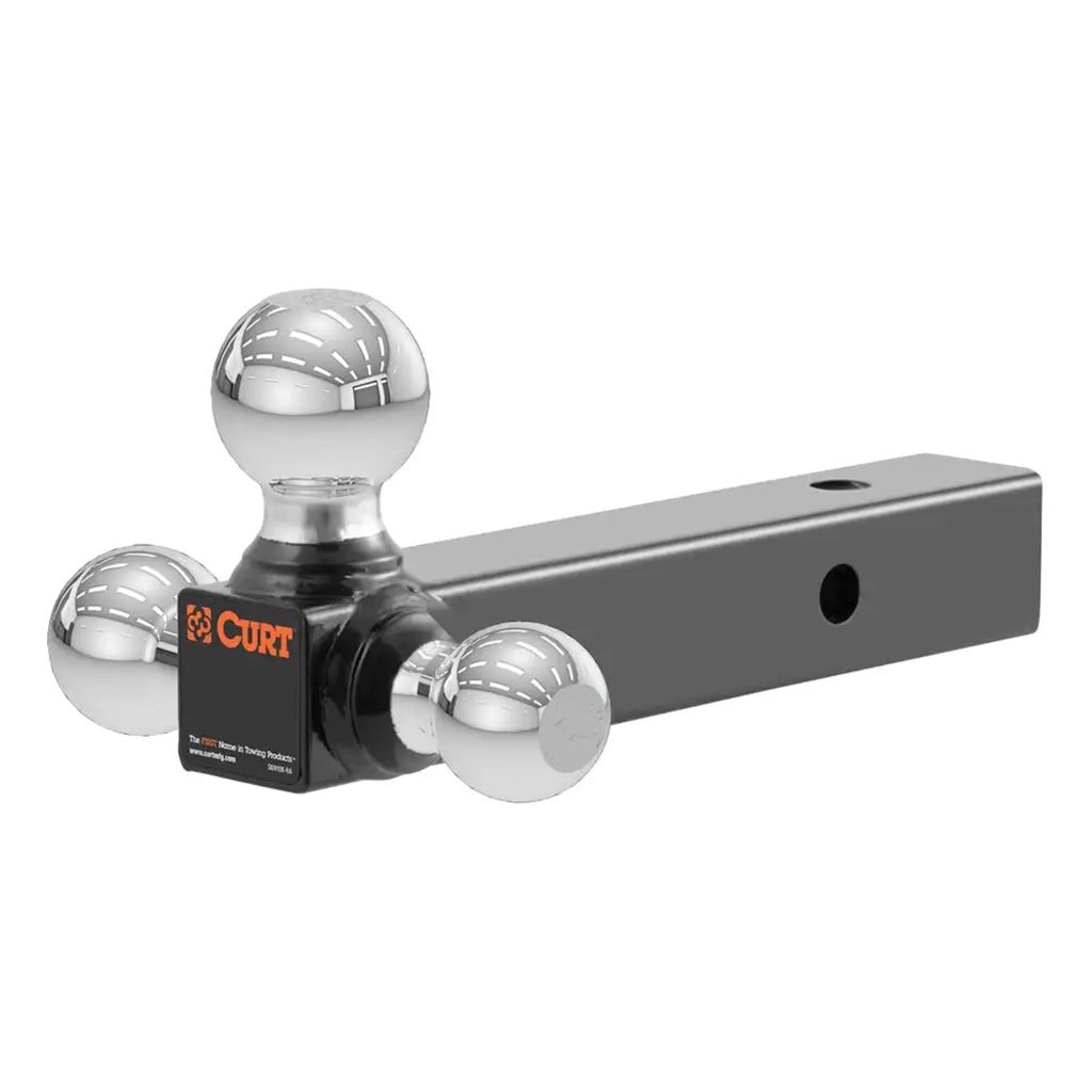 Curt Multi-Ball Mount (2" Solid Shank, 1-7/8", 2" & 2-5/16" Chrome Balls) - 45655