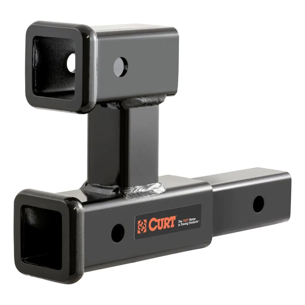 Curt Dual Receiver Extender (2" Shank, 3,500 lbs, 5-13/16" Rise) - 45792