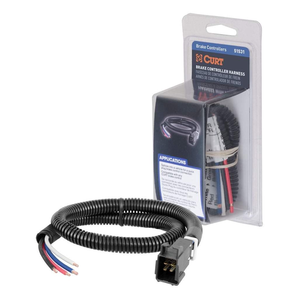Curt Universal Trailer Brake Controller Harness with Pigtails - 51531