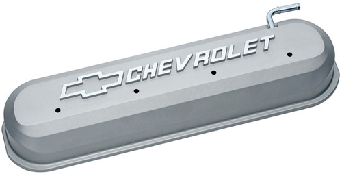 Proform 141-263 Cast Aluminum Tall Valve Covers - GM LS Engines Natural w/ Logo