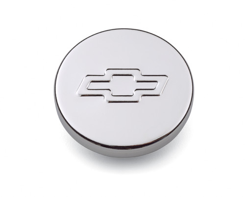 Proform 141-630 Chrome Push-In Oil Fill Cap - Chevy Bowtie - Fits 1.22" Hole