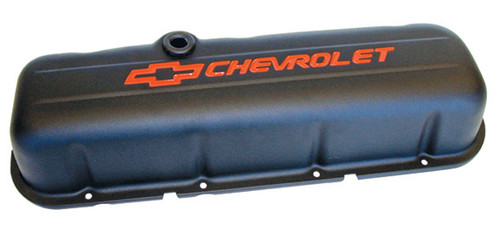 Proform 141-811 Big Block Chevy Stamped Steel Tall Black Valve Covers - Pair