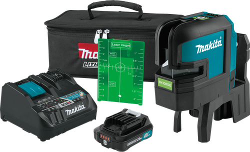 12V max CXT™ Lithium-Ion Cordless Self-Leveling Cross-Line/4-Point Green Beam Laser Kit (2.0Ah), SK106GDNAX