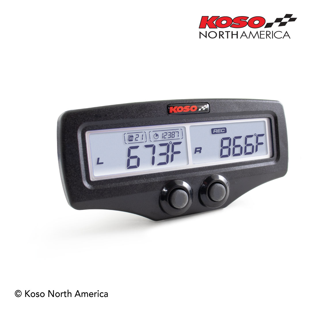 KOSO EGT-02R EVO Dual EGT w/RPM & Water Temp (BA006010-X)