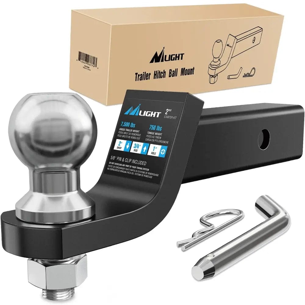 Hitch Ball Mount with 2-5/16 Inch Ball (2 Inch Shank, 7500 lbs, 2 Inch Drop)
