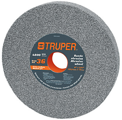 Truper 8x1" Grain 60 Aluminium Grinding Wheel #16412