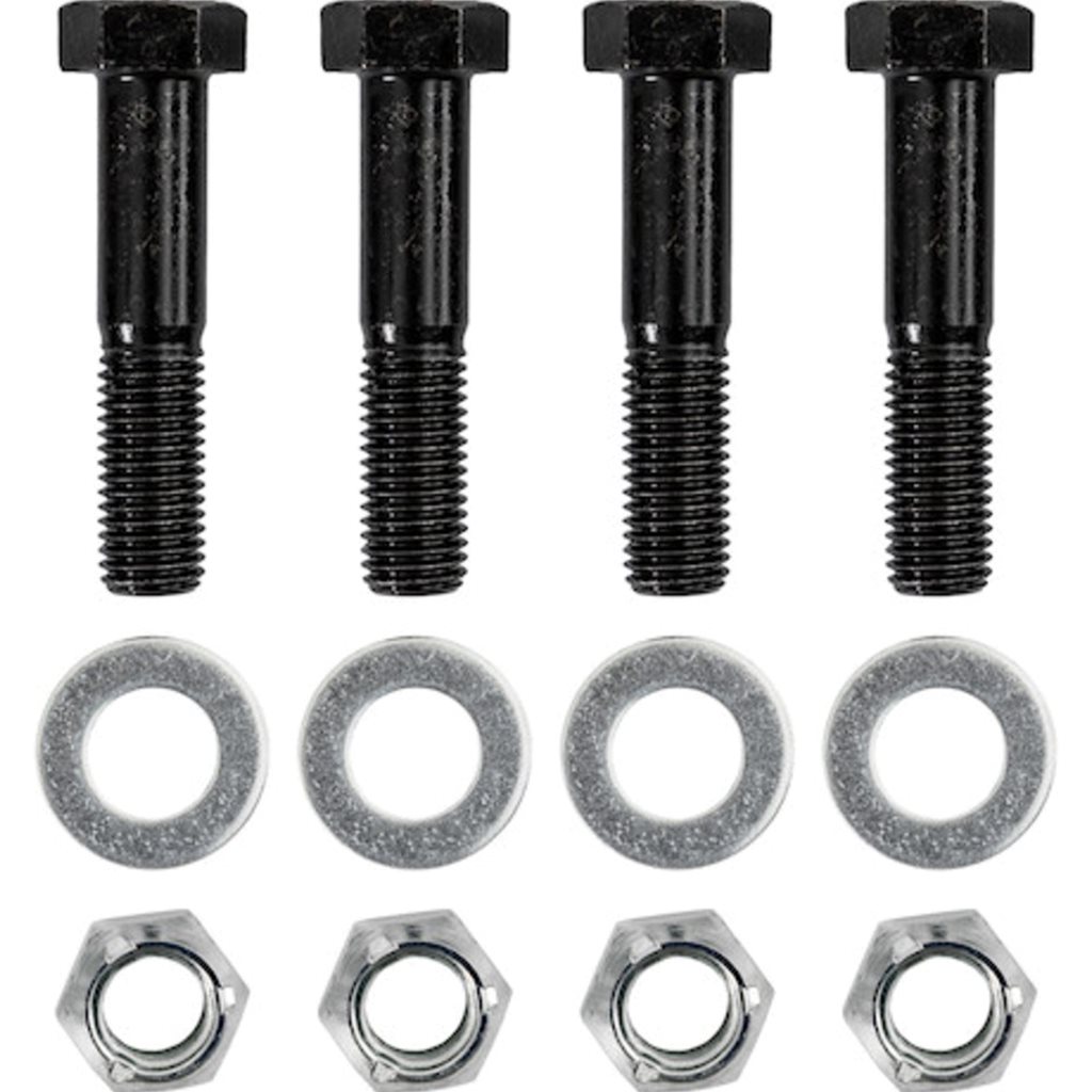 Buyers Products Mounting Kit: (4) 3/4 in. x 3-1/2 in. Grade 8 cap screws, (4) 3/4 in. Grade 8 hex nuts, and (4) 3/4 in. heavy lock washers - 8530