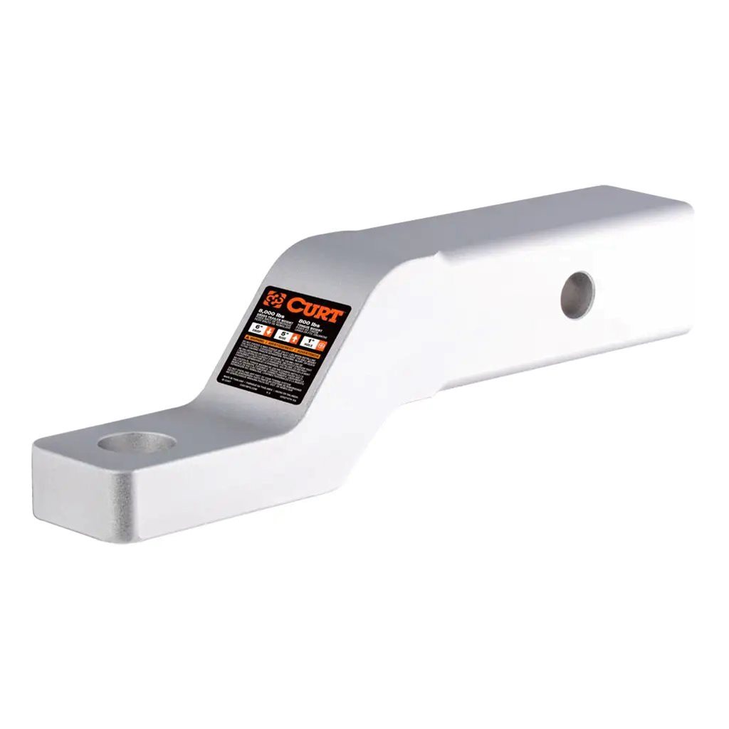 Curt Aluminum Ball Mount (2" Shank, 8,000 lbs, 2" Drop, 8-1/2" Long) - 45380