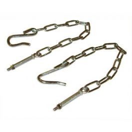 Counterpart Automotive Tailgate Chains Stainless Steel 1941-53 Chev/GMC Stepside Truck